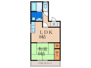 セジュール神岳の物件間取画像